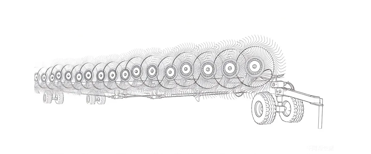 agricultural-balers-9LZD-9.0 type disc-type hay rake-draft
