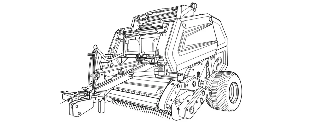 agricultural-balers-9YG-1.25 Round baler-for-draft