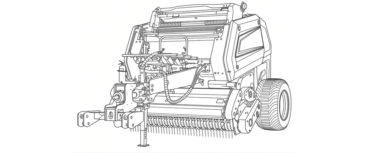 agricultural-balers-9YG-1.25A Round baler-for-draft