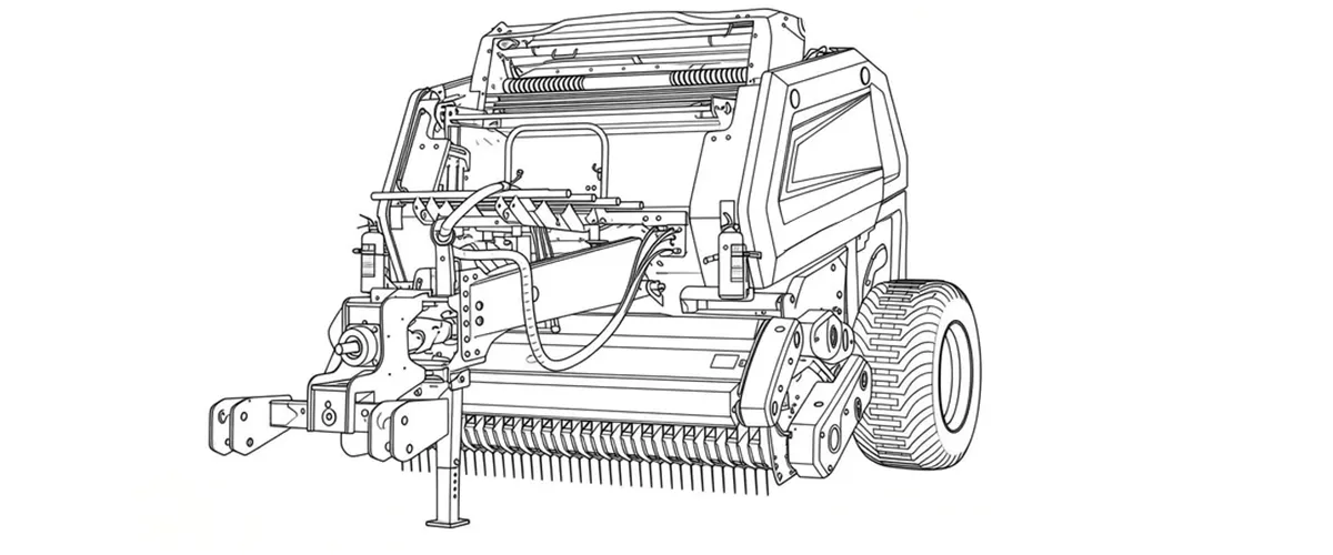 agricultural-balers-9YG-2.24DClassic-Round baler-for-draft