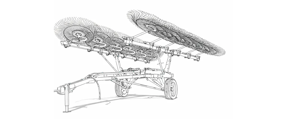 agricultural-balers-EP-9LZ-6.0 Disc-type hay rake-draft