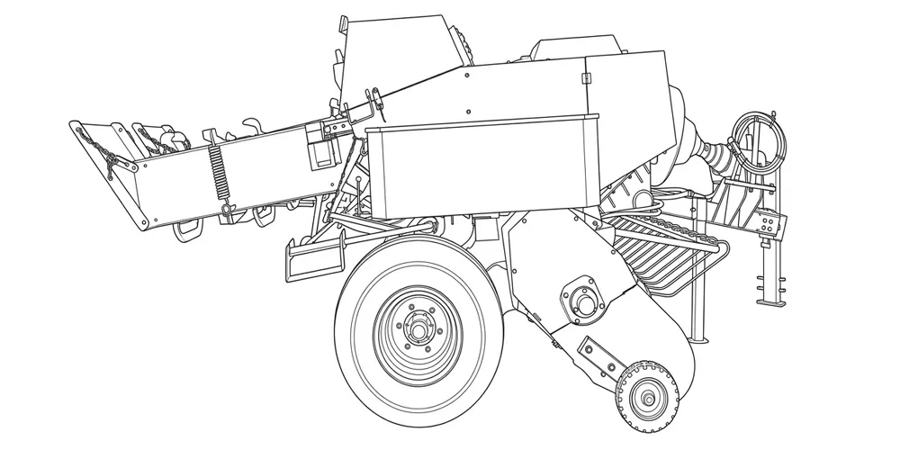 Agricultural-balers-products-EP-9YFS-2.2 Dual-Chamber Square Hay Baler-draft