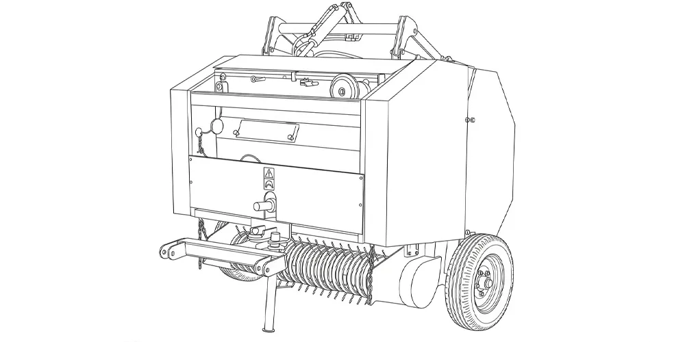 Agricultural-balers-products-EP-9YQ-1250MM PICKUP · 40–60 KW · COMPACT Round Baler-draft